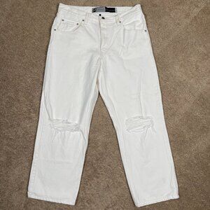 Levi's SilverTab Jeans Mens 32x31 White 94 Baggy Distressed Slouchy Casual